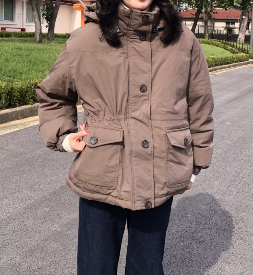GLAD SOME韓國代購㊣女裝新品熱賣人氣推薦真品休閑短款棉服GLAD SOME短款棉服