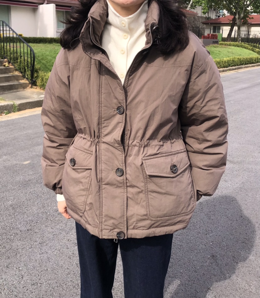 GLAD SOME韓國代購㊣女裝新品熱賣人氣推薦真品休閑短款棉服GLAD SOME短款棉服
