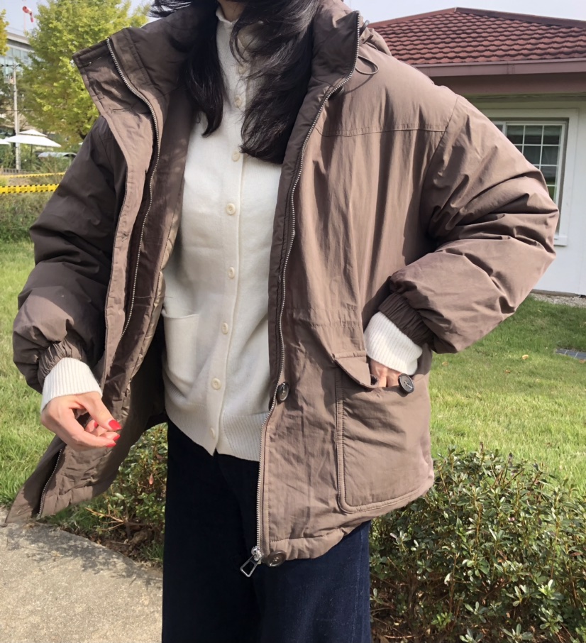 GLAD SOME韓國代購㊣女裝新品熱賣人氣推薦真品休閑短款棉服GLAD SOME短款棉服