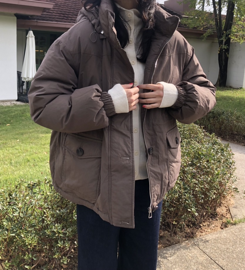 GLAD SOME韓國代購㊣女裝新品熱賣人氣推薦真品休閑短款棉服GLAD SOME短款棉服