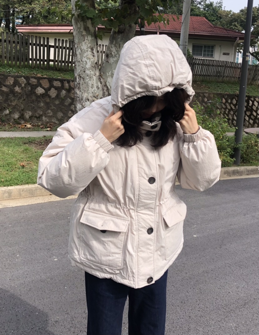GLAD SOME韓國代購㊣女裝新品熱賣人氣推薦真品休閑短款棉服GLAD SOME短款棉服