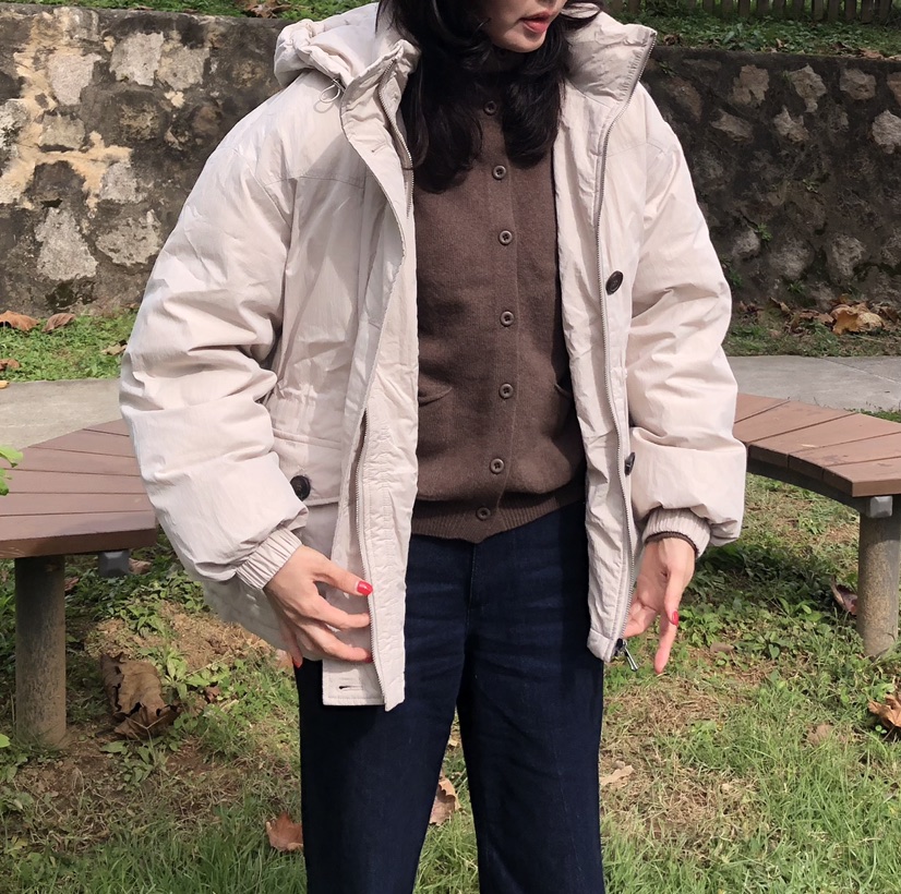 GLAD SOME韓國代購㊣女裝新品熱賣人氣推薦真品休閑短款棉服GLAD SOME短款棉服