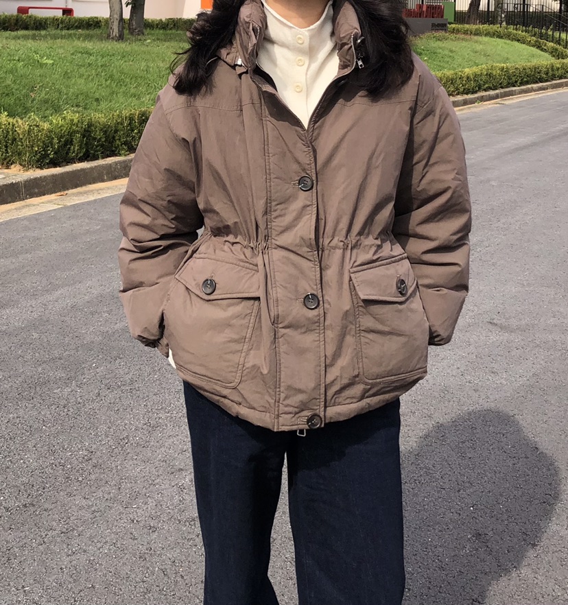 GLAD SOME韓國代購㊣女裝新品熱賣人氣推薦真品休閑短款棉服GLAD SOME短款棉服圖色2