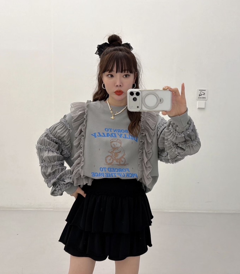 LOVABLE韓國代購㊣女裝新款人氣時尚職業熱賣推薦休閑25秋冬衛衣LOVABLE衛衣