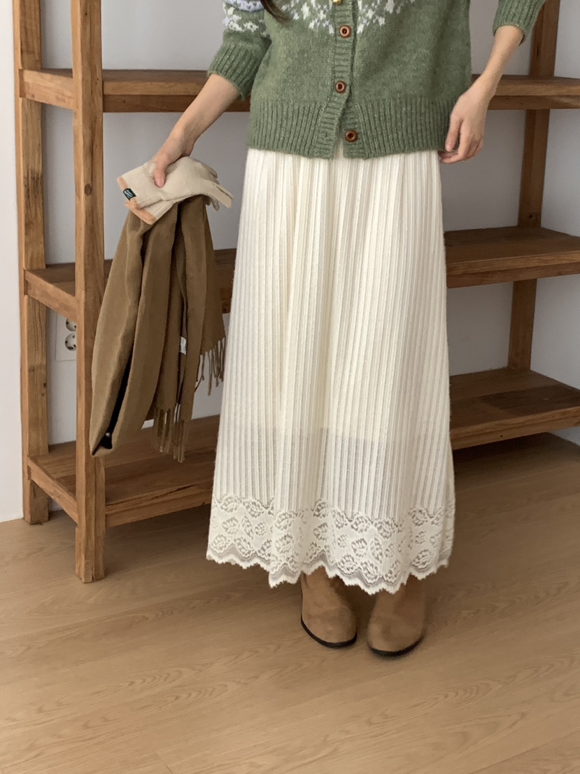 FRILL-T韓國直郵㊣女裝新款熱賣休閑25秋冬推薦職業時尚長裙FRILL-T長裙