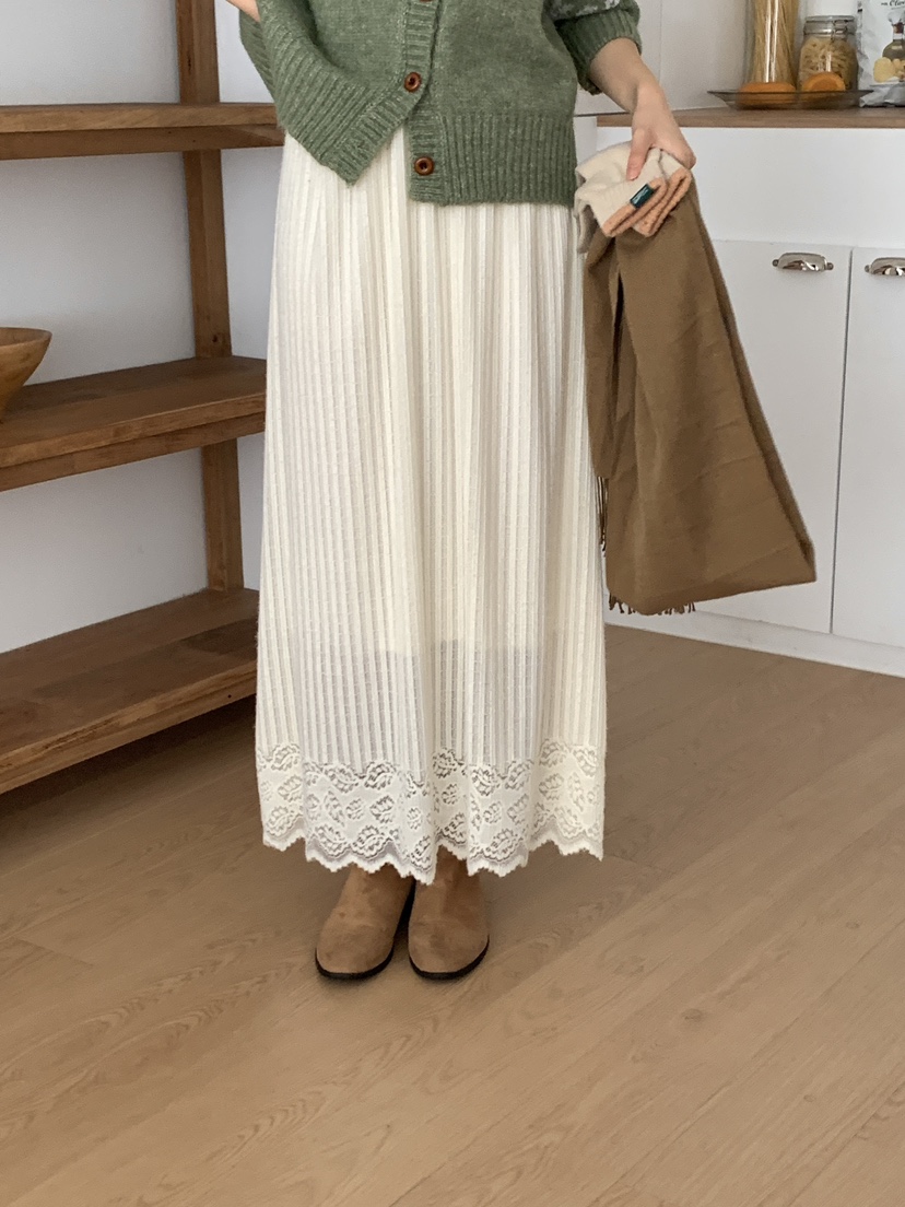 FRILL-T韓國直郵㊣女裝新款熱賣休閑25秋冬推薦職業時尚長裙FRILL-T長裙