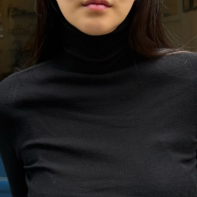 CURVY東大門㊣直郵女裝新款真品推薦時尚職業人氣針織衫高領CURVY針織衫
