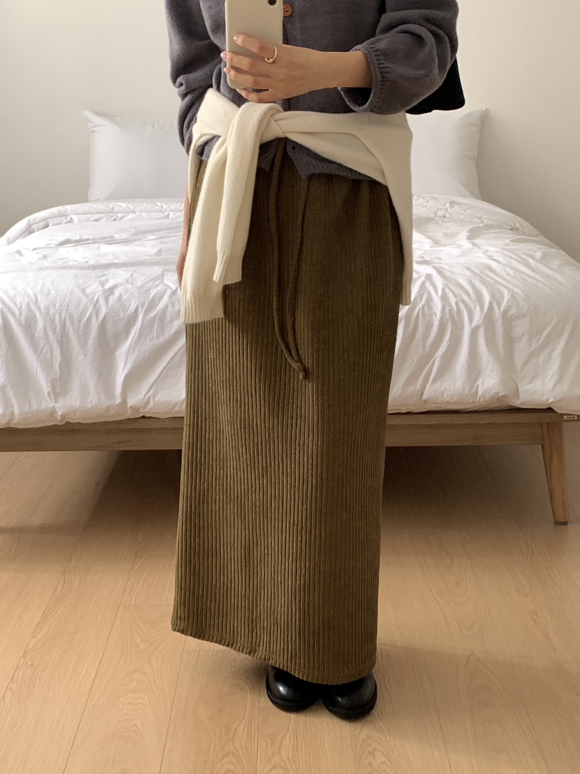 FRILL-T韓國直郵㊣女士新品真品25秋冬推薦時尚熱賣職業長裙FRILL-T長裙