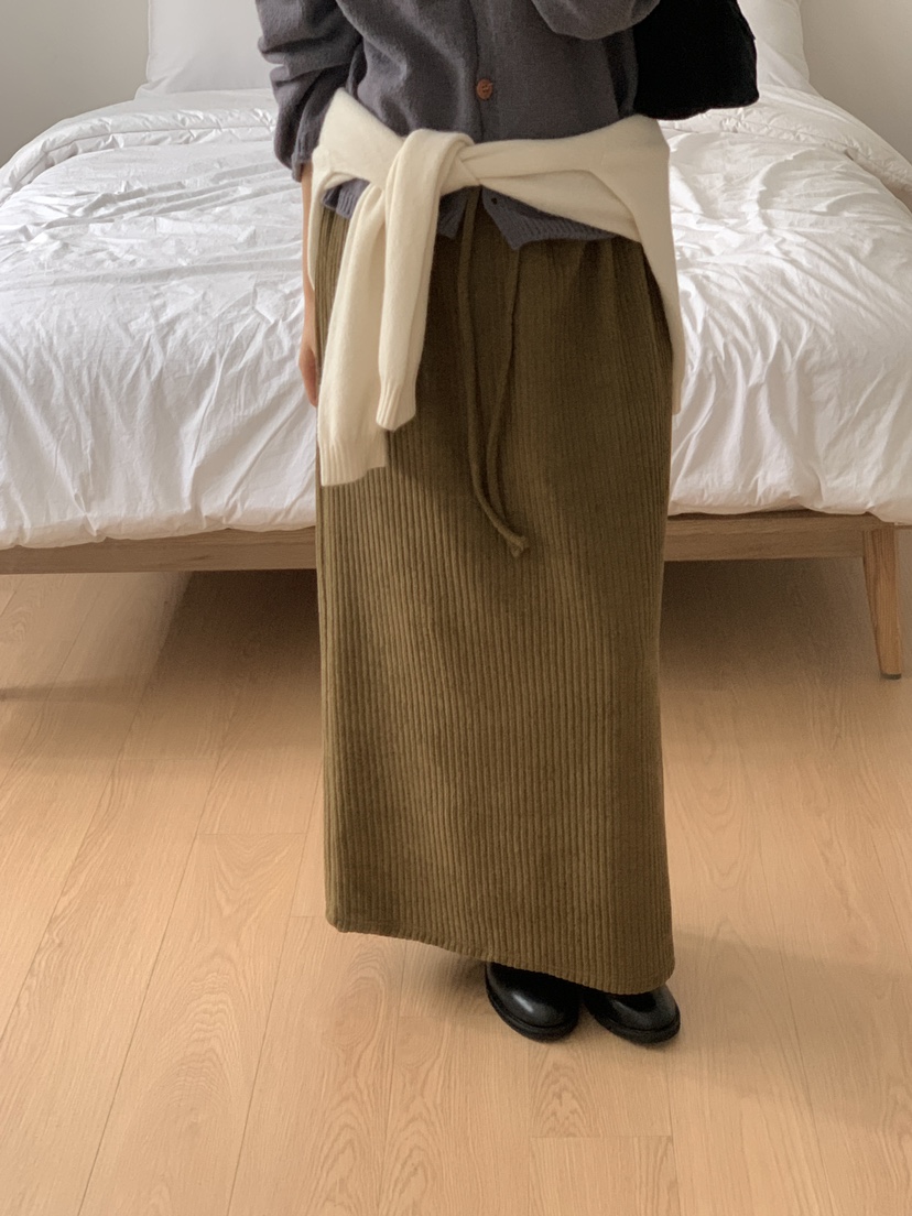 FRILL-T韓國直郵㊣女士新品真品25秋冬推薦時尚熱賣職業長裙FRILL-T長裙