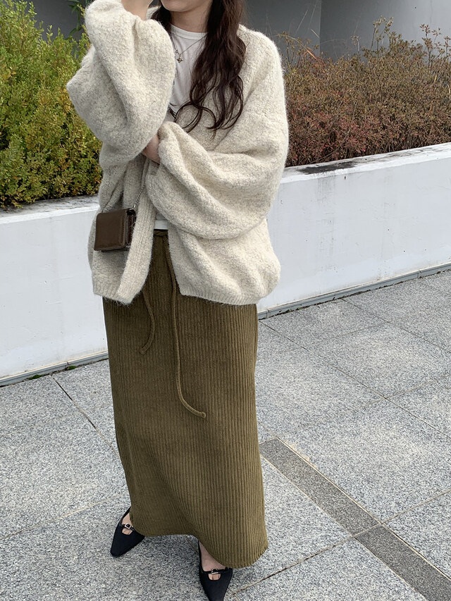 FRILL-T韓國直郵㊣女士新品真品25秋冬推薦時尚熱賣職業長裙FRILL-T長裙