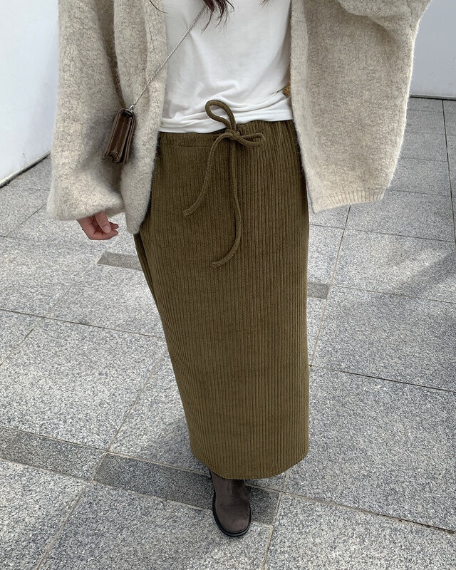 FRILL-T韓國直郵㊣女士新品真品25秋冬推薦時尚熱賣職業長裙FRILL-T長裙