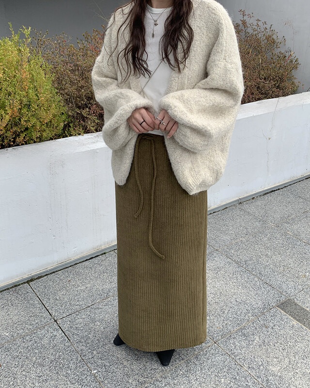 FRILL-T韓國直郵㊣女士新品真品25秋冬推薦時尚熱賣職業長裙FRILL-T長裙