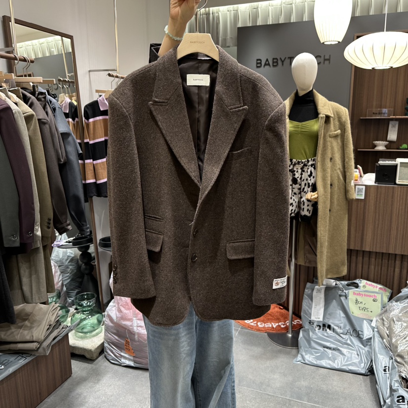 BABYTOUCH東大門㊣代購女士新品真品休閑推薦人氣職業夾克羊毛BABYTOUCH夾克圖色2