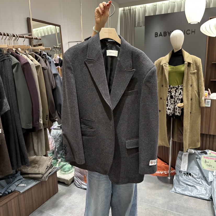 BABYTOUCH東大門㊣代購女士新品真品休閑推薦人氣職業夾克羊毛BABYTOUCH夾克圖色3