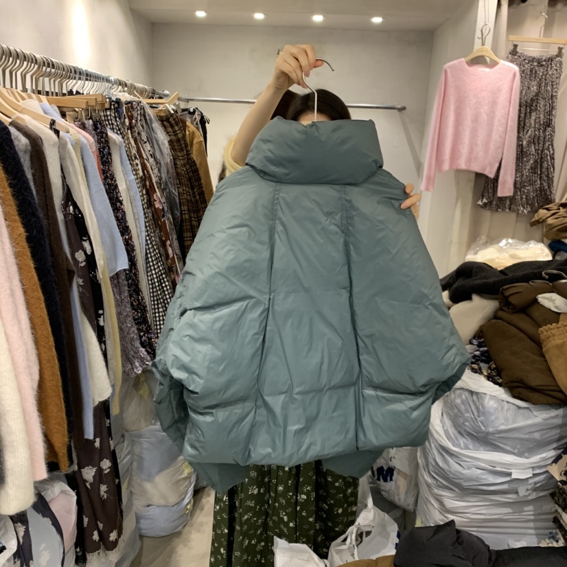 LOGROAD韓國代購㊣女裝新品真品25秋冬休閑短款羽絨服填充絨LOG ROAD短款羽絨服