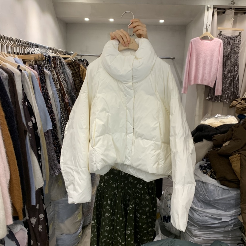 LOGROAD韓國代購㊣女裝新品真品25秋冬休閑短款羽絨服填充絨LOG ROAD短款羽絨服圖色2