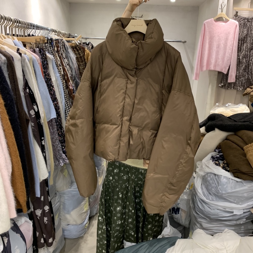LOGROAD韓國代購㊣女裝新品真品25秋冬休閑短款羽絨服填充絨LOG ROAD短款羽絨服圖色3
