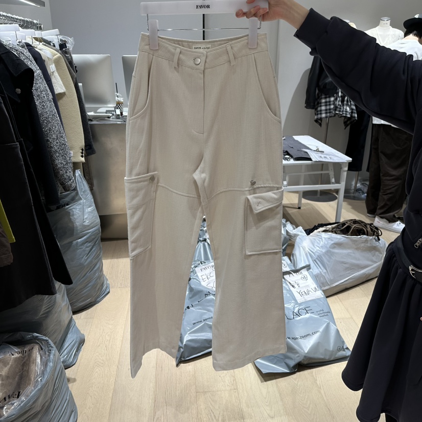 FAVOR-P韓國代購㊣女裝新品職業人氣真品推薦熱賣25秋冬休閑褲FAVOR-P休閑褲