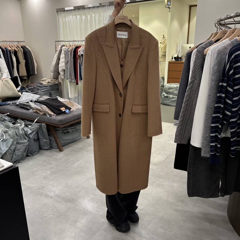 URBANSTORY/REMAKING韓國直郵㊣女裝新品25秋冬中長款大衣Remaking/URBANSTORY中長款大衣圖色2
