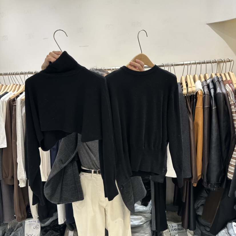BLUEI-D東大門㊣實拍女裝新品真品時尚休閑人氣25秋冬針織衫Blue i-d針織衫圖色4