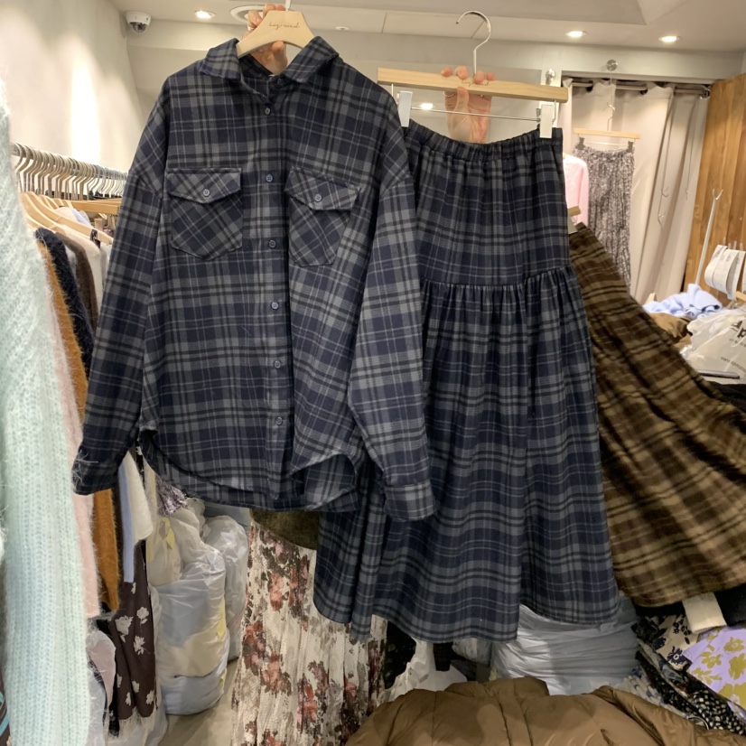 LOGROAD韓國直郵㊣女士新品時尚真品25秋冬休閑人氣襯衫蕾絲衫LOG ROAD襯衫/蕾絲衫