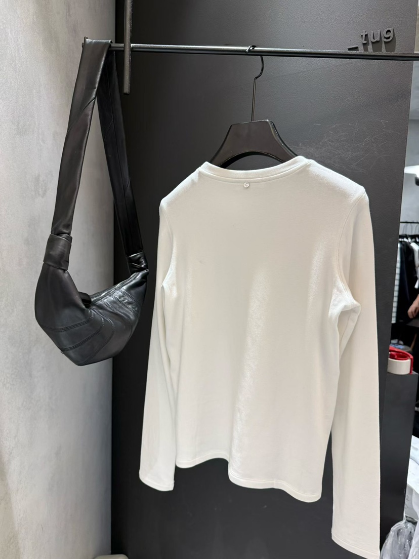 TUG東大門㊣實拍女裝新品熱賣職業時尚25秋冬休閑長袖T恤紐扣TUG長袖T恤