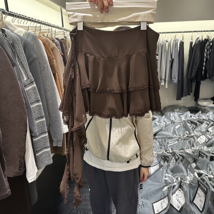 TOMGIRL東大門㊣代購女裝新品真品25秋冬人氣推薦熱賣裙褲蕾絲TOMGIRL裙褲