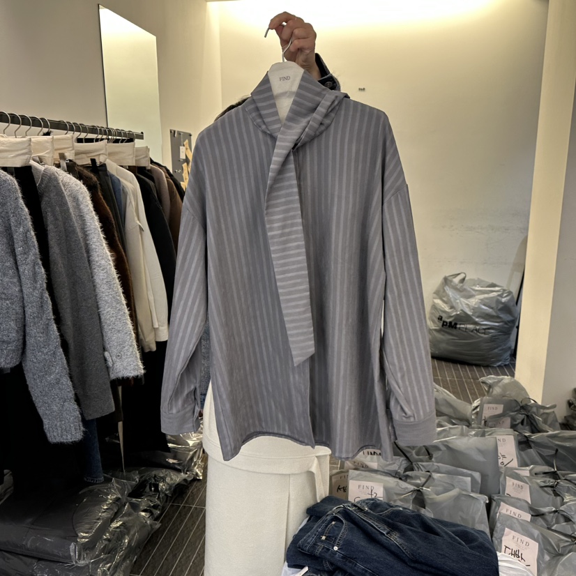 FIND-P東大門㊣實拍女士新品職業休閑時尚真品人氣襯衫蕾絲衫FIND-P襯衫/蕾絲衫圖色4
