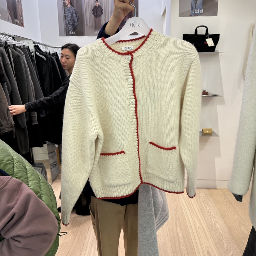 REIRAI東大門㊣直郵女裝新品時尚推薦休閑職業25秋冬針織衫羊毛Reirai針織衫
