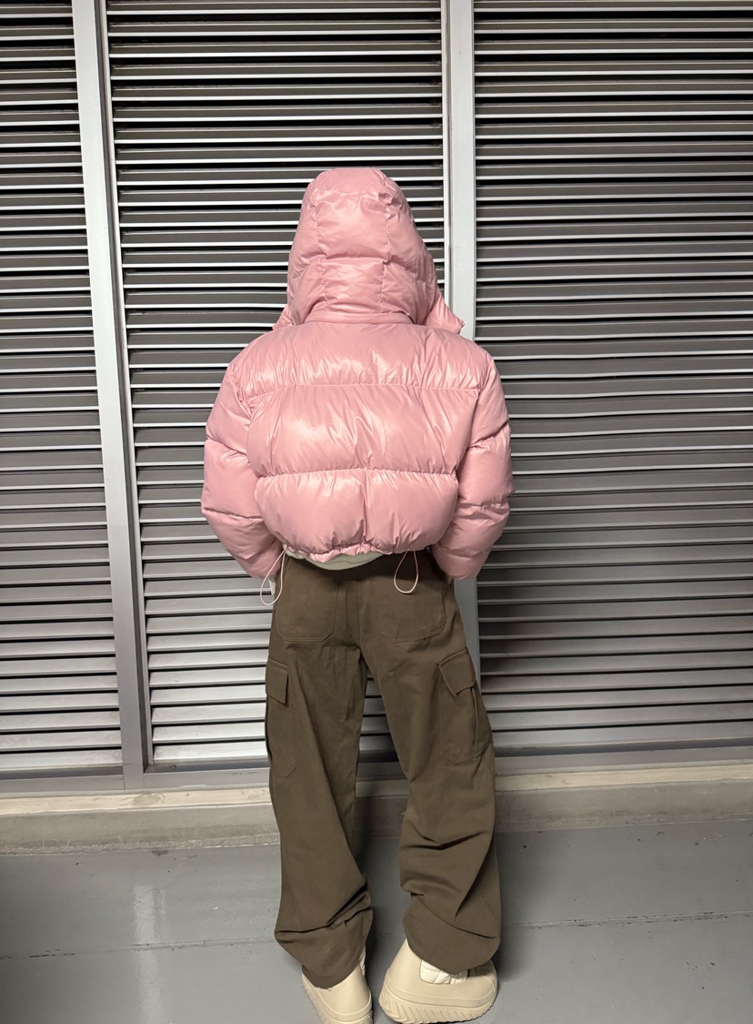 LUMIPLE韓國代購㊣女士新款25秋冬熱賣真品休閑短款棉服填充LUMIPLE短款棉服