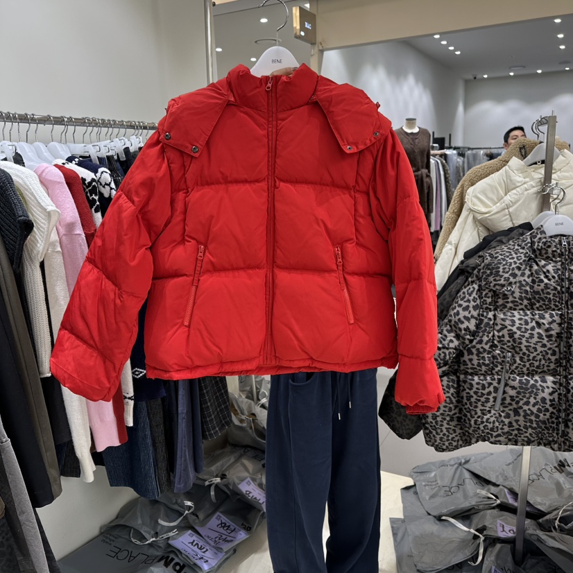 BENE東大門㊣代購女士新品25秋冬職業熱賣時尚推薦短款羽絨服BENE短款羽絨服圖色2