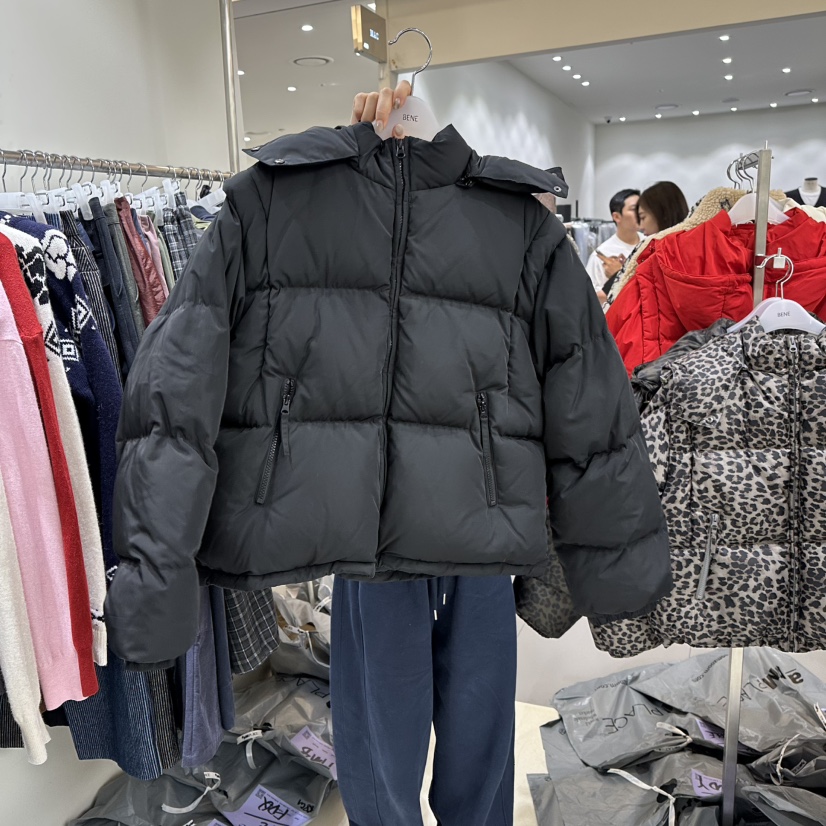 BENE東大門㊣代購女士新品25秋冬職業熱賣時尚推薦短款羽絨服BENE短款羽絨服圖色3