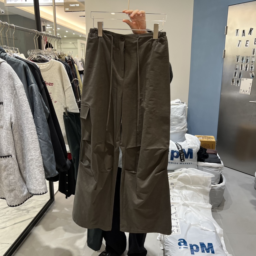 TAKE TEE韓國直郵㊣女裝新款熱賣推薦真品人氣休閑褲工裝褲TAKE TEE休閑褲圖色2