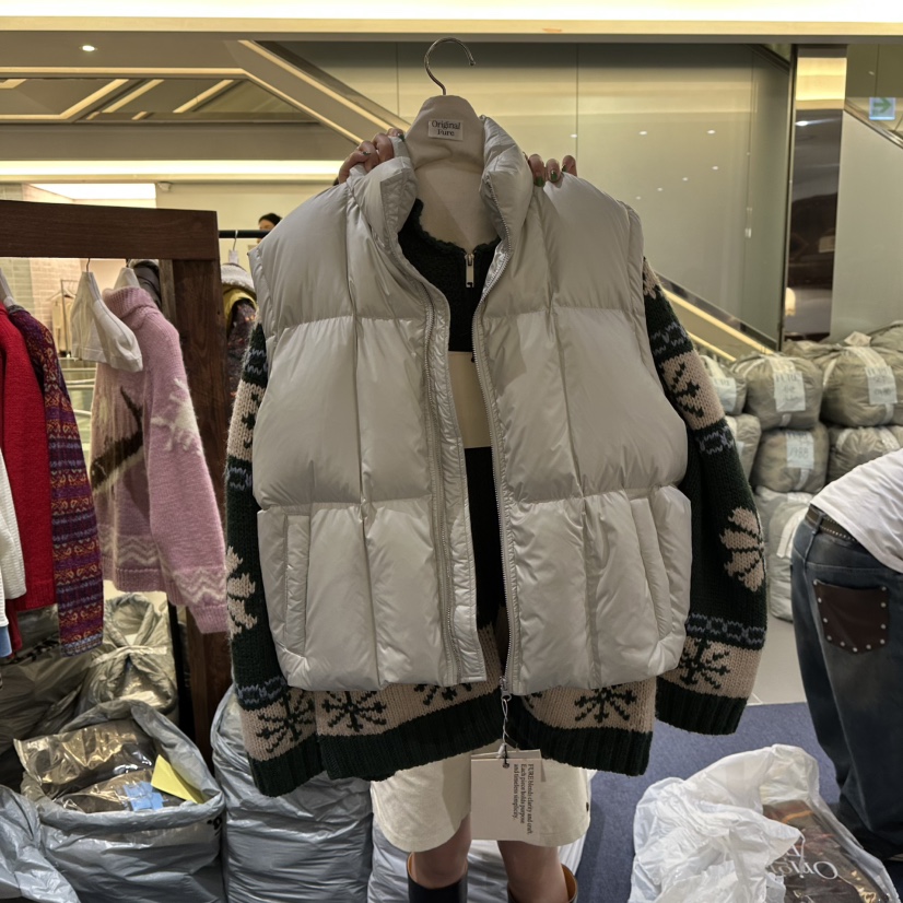 FURE韓國代購㊣女士新款25秋冬職業時尚推薦真品熱賣馬甲棉FURE馬甲圖色2