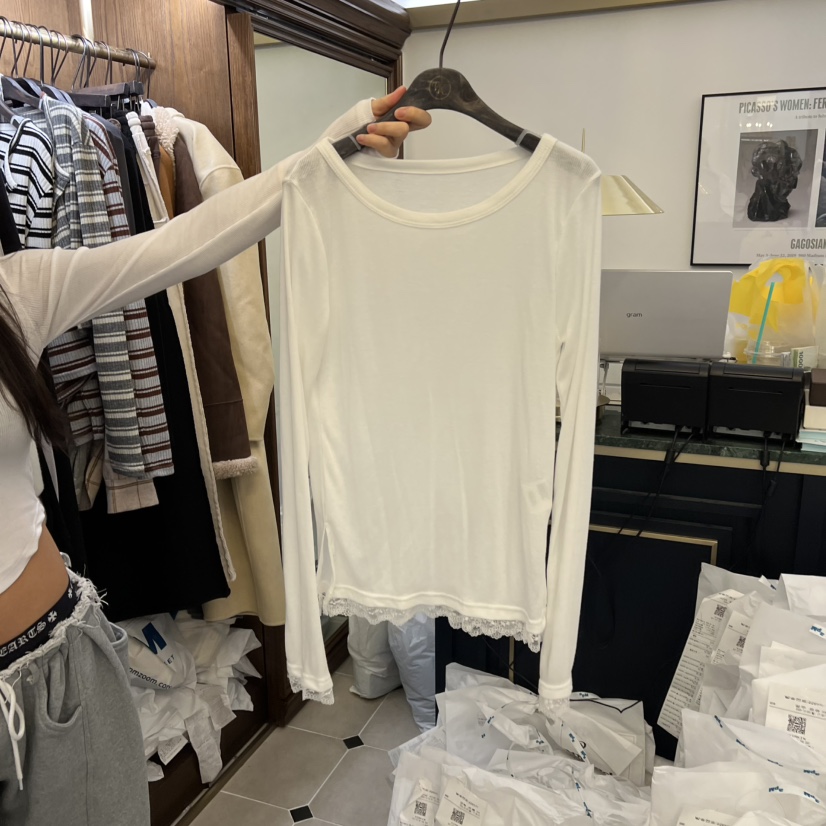 VIRKIN東大門㊣實拍女裝新品25秋冬時尚真品推薦職業長袖T恤VIRKIN長袖T恤