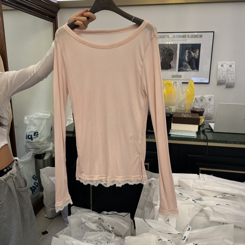 VIRKIN東大門㊣實拍女裝新品25秋冬時尚真品推薦職業長袖T恤VIRKIN長袖T恤圖色3