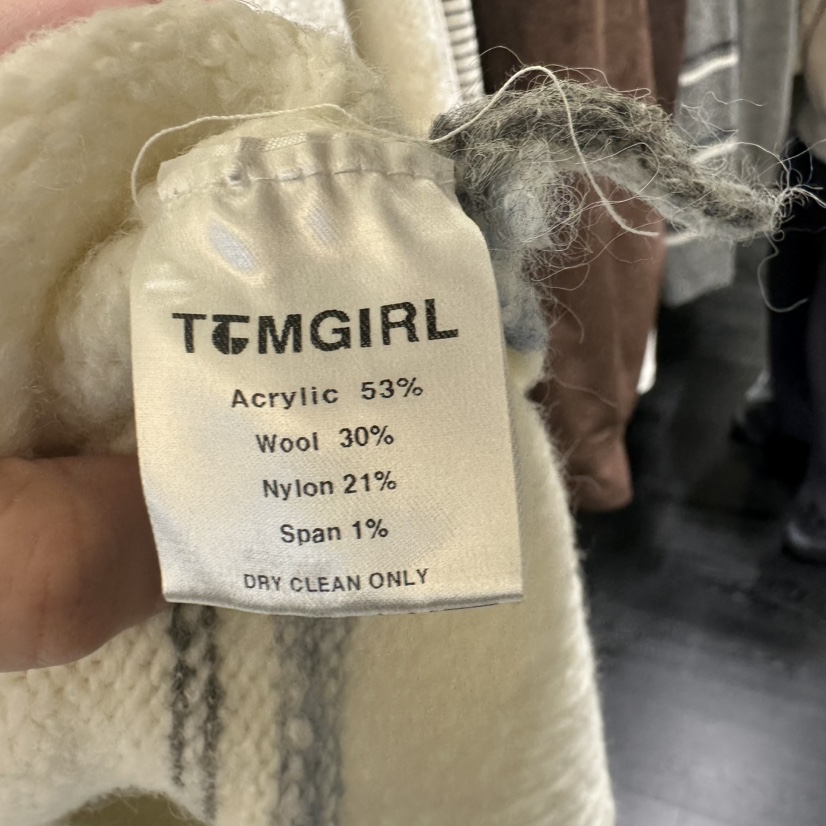 TOMGIRL韓國代購㊣女裝新款推薦職業熱賣休閑時尚針織衫條紋TOMGIRL針織衫