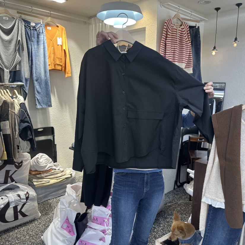 X東大門㊣直郵女士新品真品推薦人氣熱賣25秋冬職業襯衫蕾絲衫X襯衫/蕾絲衫圖色3