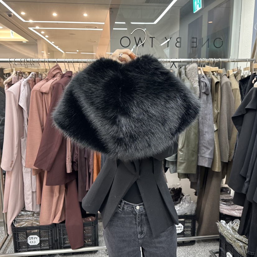ONEBYTWO東大門㊣直郵女士新品職業熱賣推薦25秋冬圍巾披肩ONE BY TWO圍巾/披肩圖色2