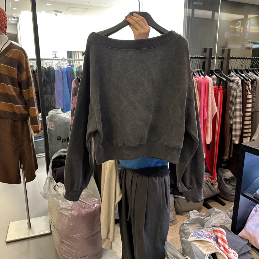 LE ETOILE東大門㊣實拍女士新品真品熱賣職業人氣衛衣露肩LE ETOILE衛衣
