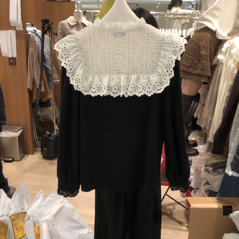 OGI東大門㊣直郵女士新款職業時尚25秋冬人氣真品襯衫蕾絲衫FLat OGI襯衫/蕾絲衫