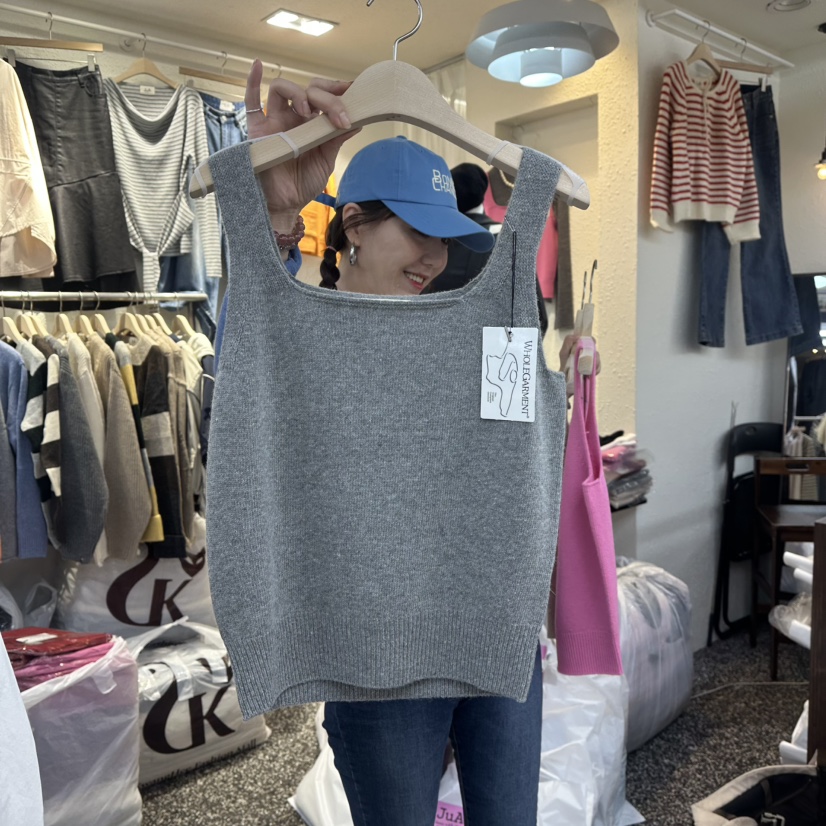 X東大門㊣代購女裝新款休閑熱賣真品25秋冬職業時尚吊帶背心X吊帶/背心