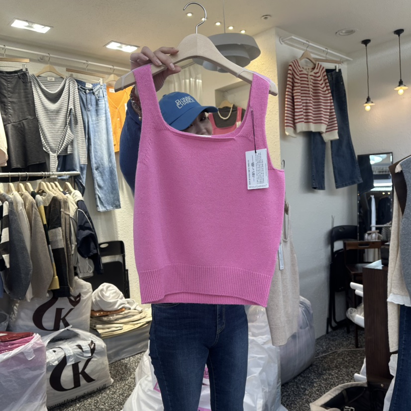 X東大門㊣代購女裝新款休閑熱賣真品25秋冬職業時尚吊帶背心X吊帶/背心圖色4