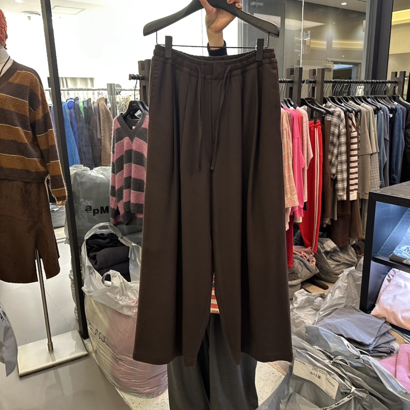 LE ETOILE韓國代購㊣女士新品人氣熱賣職業休閑休閑褲羊毛LE ETOILE休閑褲圖色3