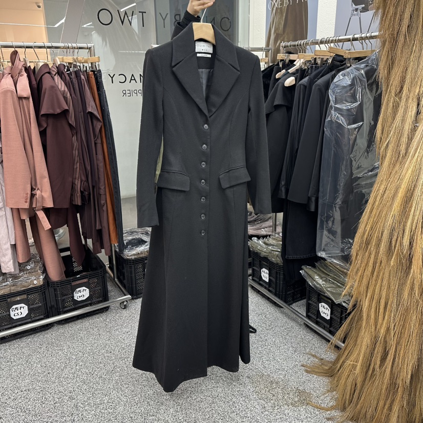 ONEBYTWO東大門㊣直郵女裝新款熱賣人氣時尚推薦長款風衣長款ONE BY TWO長款風衣圖色2