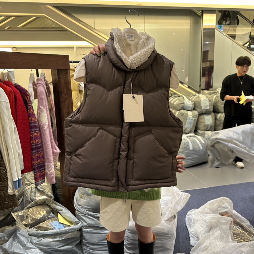 FURE韓國直郵㊣女士新品熱賣休閑職業真品25秋冬人氣馬甲羊毛FURE馬甲圖色4