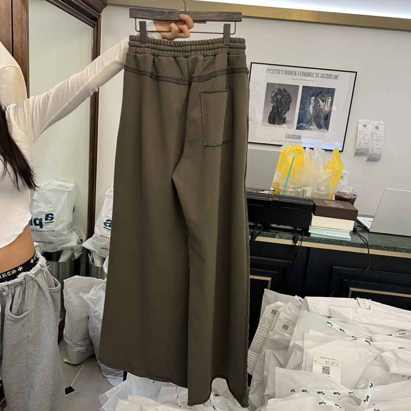 VIRKIN東大門㊣直郵女士新品人氣職業休閑熱賣25秋冬休閑褲口袋VIRKIN休閑褲