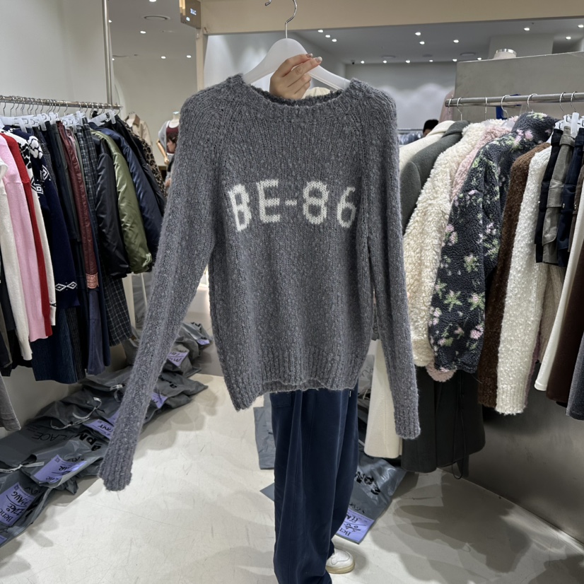 BENE韓國直郵㊣女士新品25秋冬推薦真品人氣休閑針織衫羊毛BENE針織衫圖色4