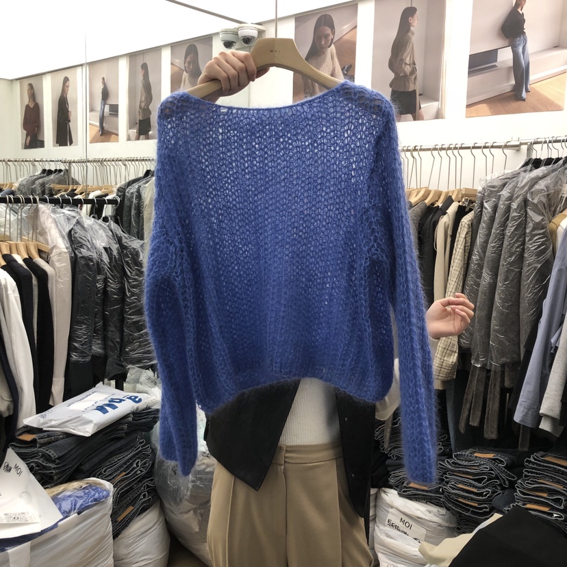 MOI-A東大門㊣代購女裝新品25秋冬休閑人氣推薦時尚針織衫MOI-A針織衫圖色3