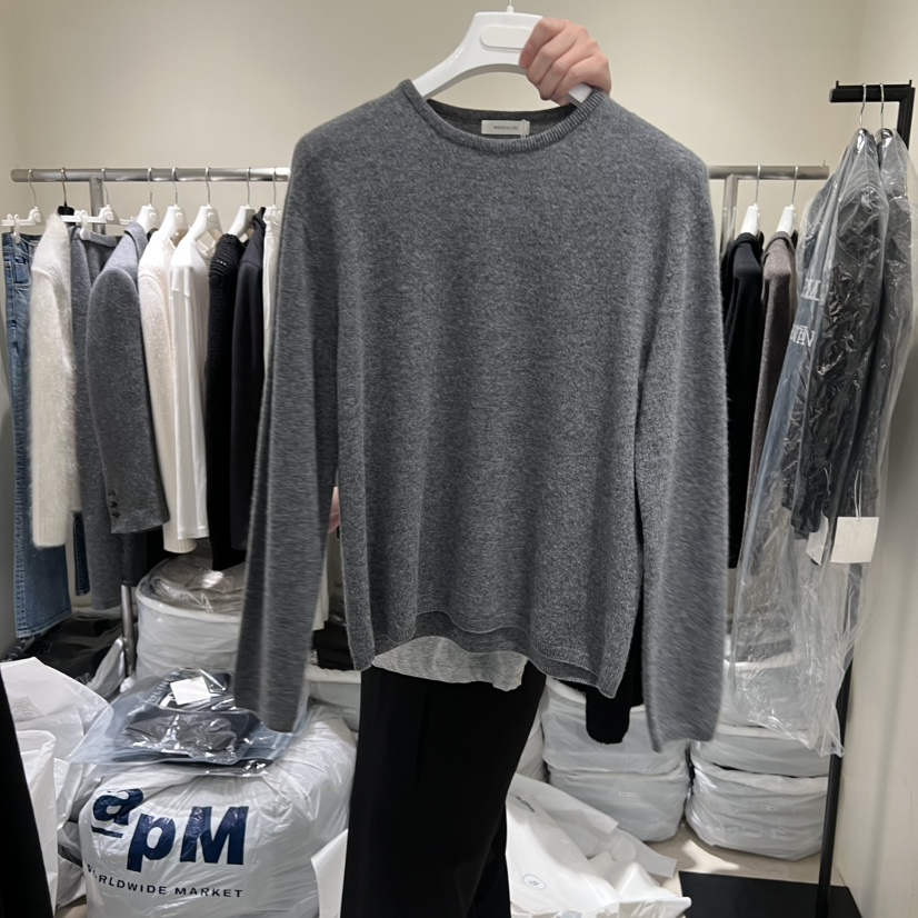 MASCULINE韓國代購㊣女士新品25秋冬休閑職業時尚針織衫羊絨MASCULINE針織衫圖色2